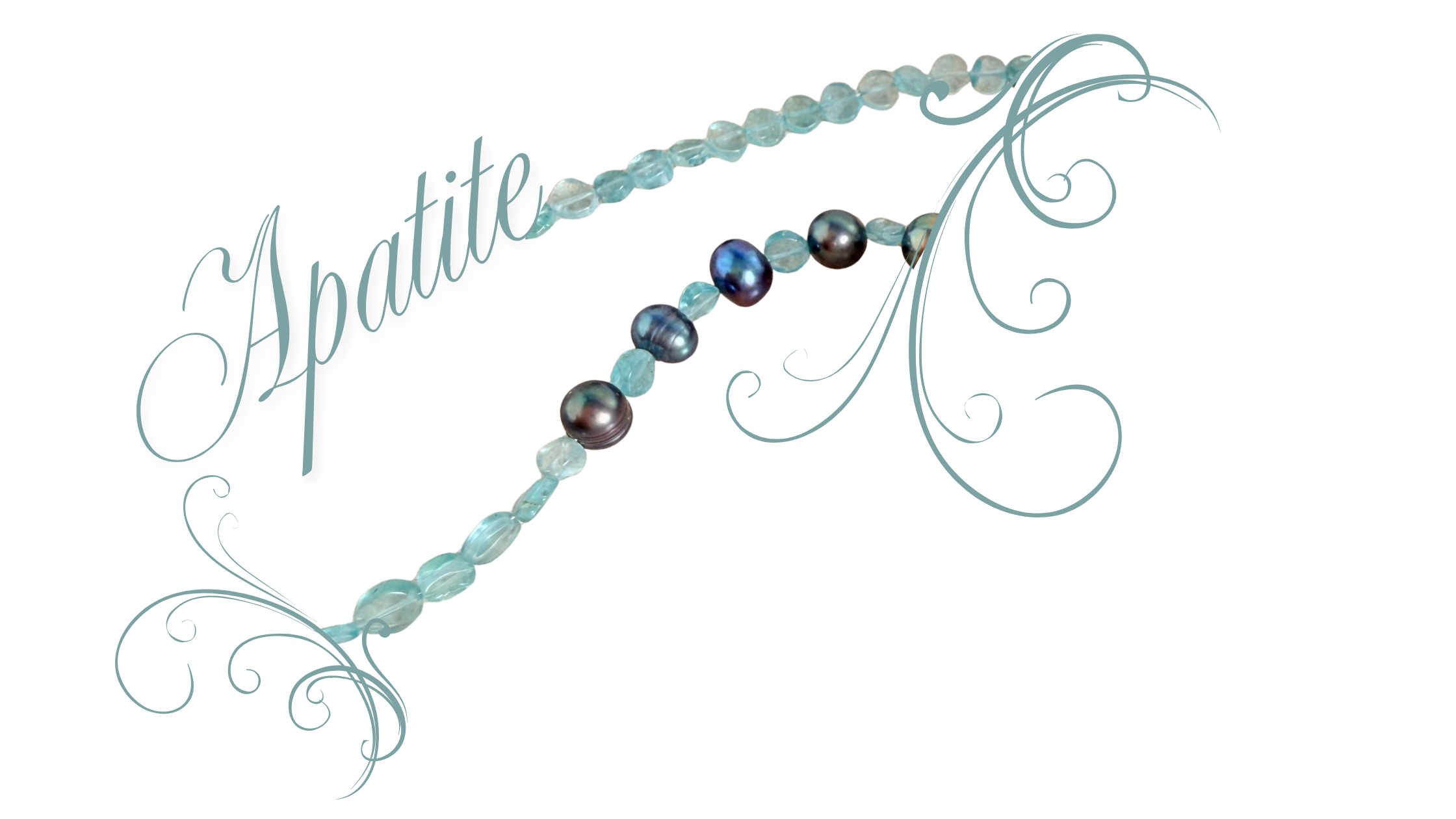 Apatite stones & Pearls